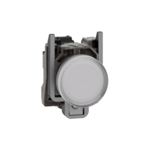 Luz piloto metal blanco 22mm con LED integrado 110VAC - XB4BVG1 Schneider