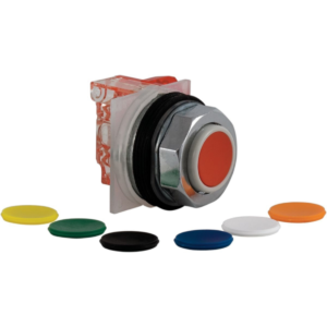 Pulsador Saliente metálico 30mm 7 colores intercambiables 600V CA - 9001KR3UH13 Schneider